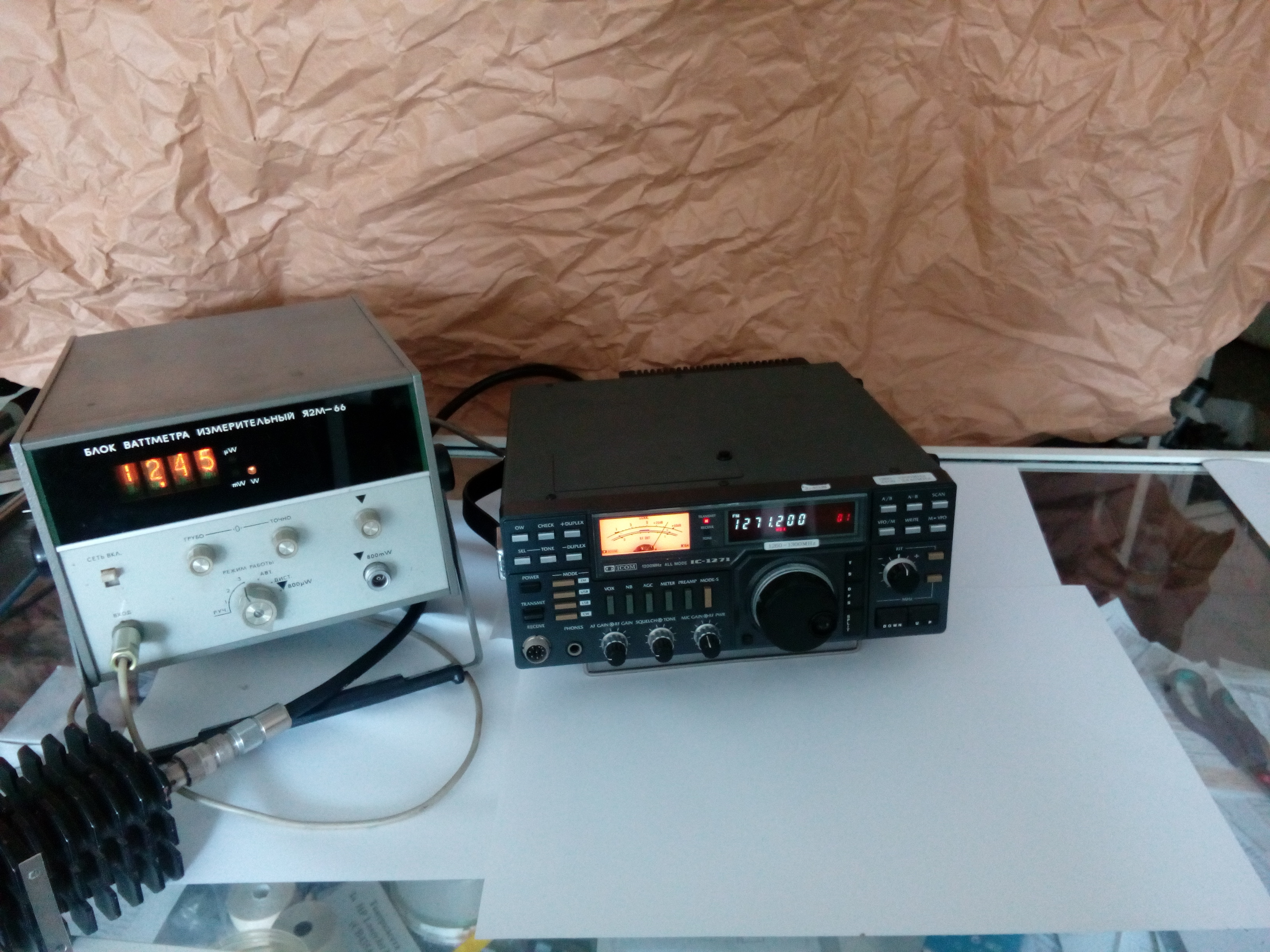 Tрансивер 23см -1296 Мхц ICOM IC1271 Всички видове работа Tрансивер 23см -1296 Мхц ICOM IC1271 Всички видове работа